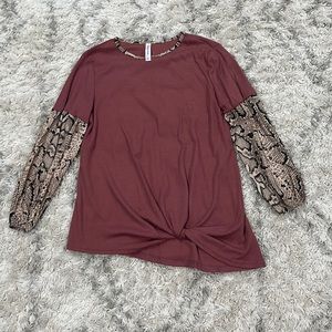 Tickled Teal thermal tunic